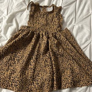 Leopard girls dress